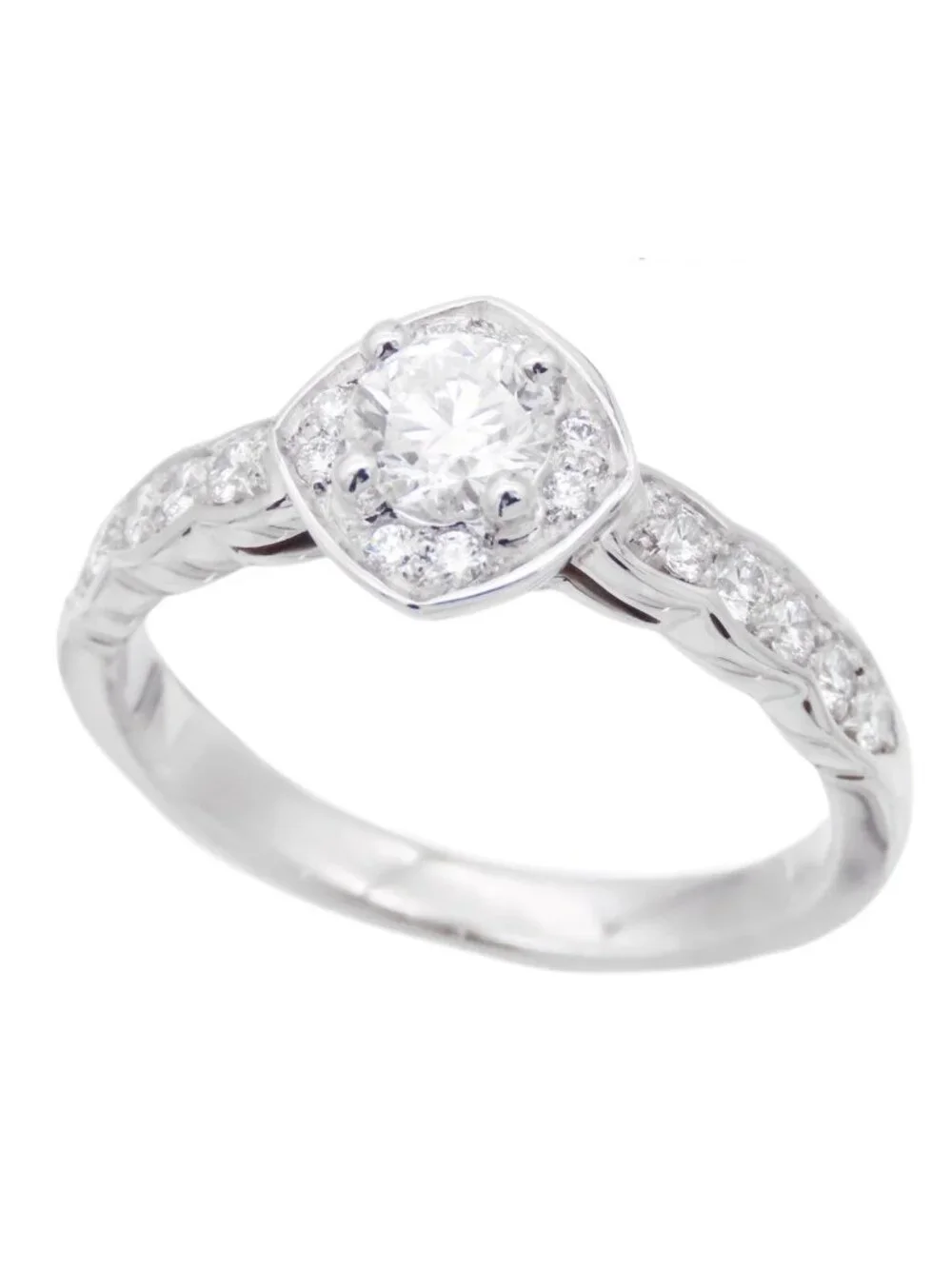 Chanel Coco Crush Ring Platinum Diamond Engagement D
